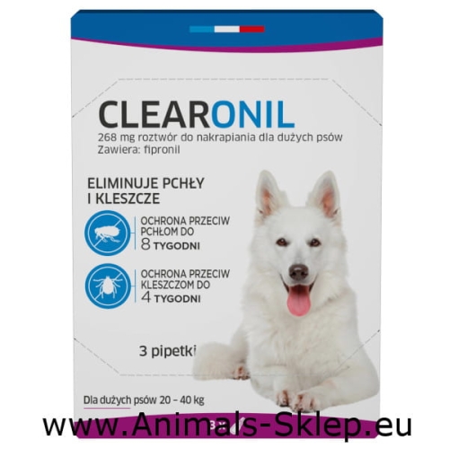 Francodex Clearonil dla dużych psów 20-40kg 3x 268mg