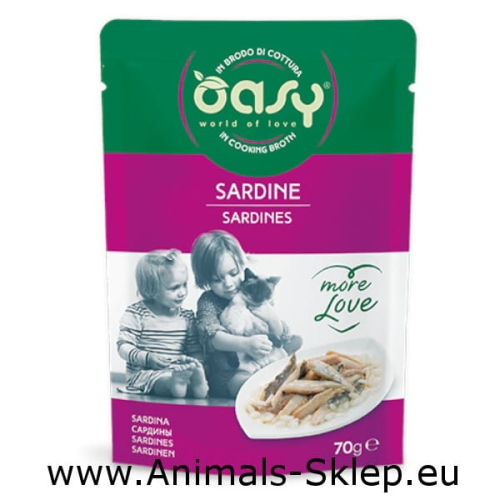 Oasy More Love Sardynki saszetka dla kota 70g