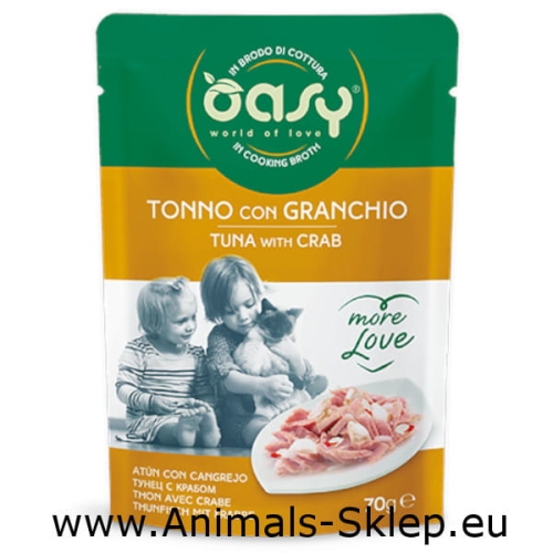 Oasy More Love Tuńczyk Krab saszetka dla kota 70g