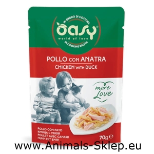 Oasy More Love Kurczak kaczka saszetka dla kota 70g