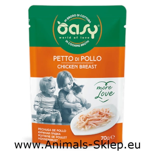 Oasy More Love Pierś z Kurczaka saszetka dla kota 70g