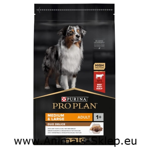 Purina Pro Plan Duo Delice Medium Large z wołowiną 10kg