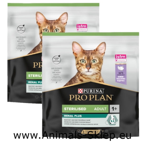 Purina Pro Plan Sterilised Adult Renal z indykiem 2x 400g