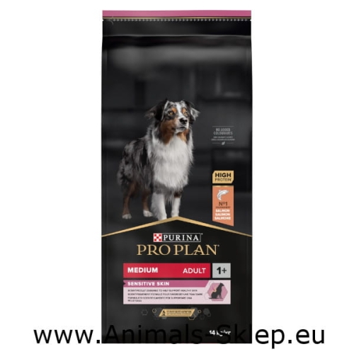 Purina Pro Plan Medium Adult Sensitive Skin Salmon 14kg