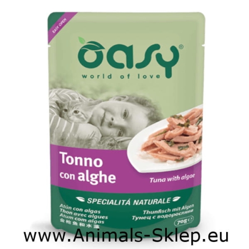 Oasy Natural Tuńczyk Algi saszetka dla kota 70g