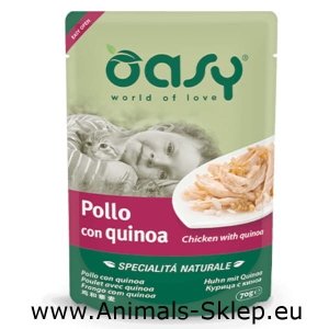 Oasy Natural Kurczak Komosa saszetka dla kota 70g