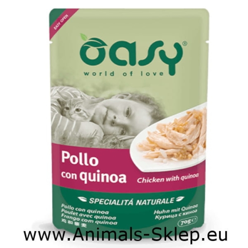 Oasy Natural Kurczak Komosa saszetka dla kota 70g