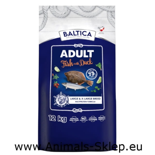 Baltica Fish Duck ryba kaczka dla ras dużych i olbrzymich 12kg