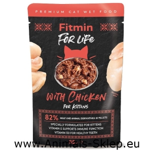Fitmin For Life cat kitten z kurczakiem 85g 