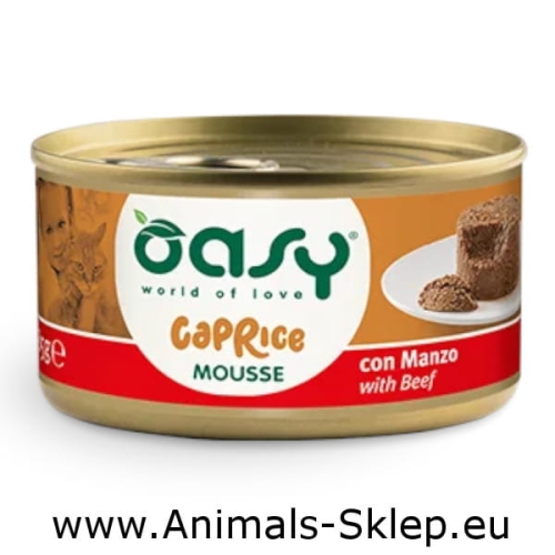 Oasy Caprice Mousse z wołowiną 85g