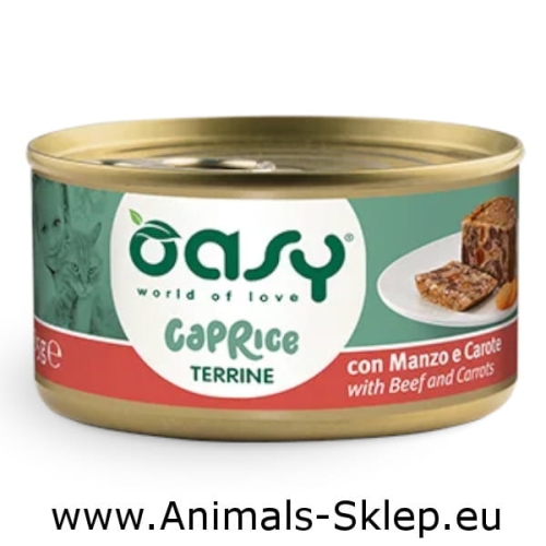 Oasy Caprice Terrine z wołowiną i marchewką 85g