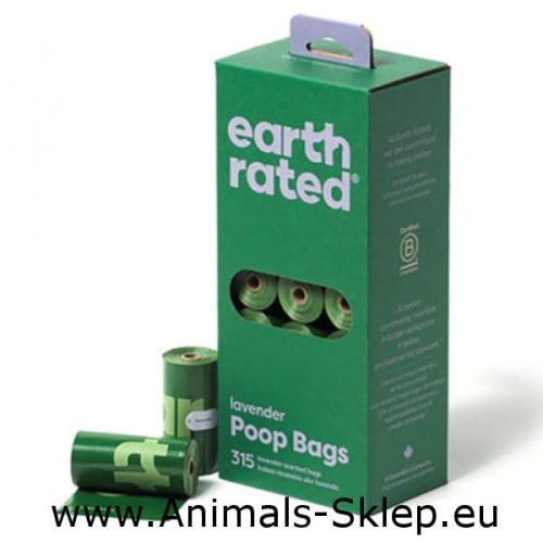 Earth Rated Poop Bags Woreczki Lawendowe zapas 21x15szt