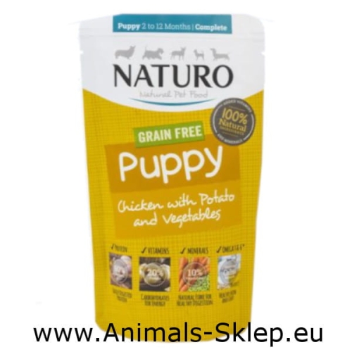 Naturo Mini Grain Free Puppy kurczak ziemniak 150g