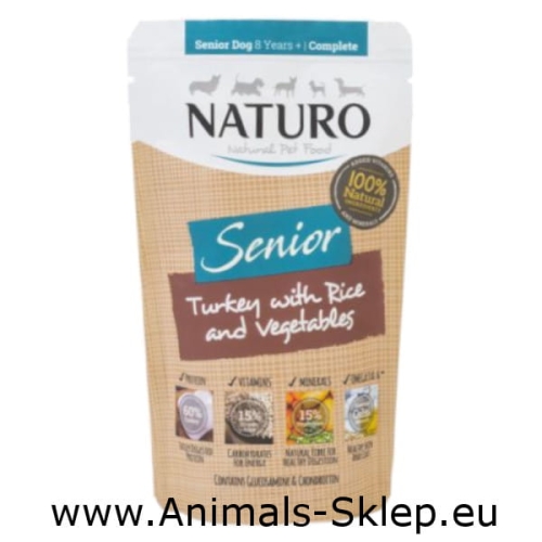 Naturo Mini Senior indyk ryż warzywa 150g