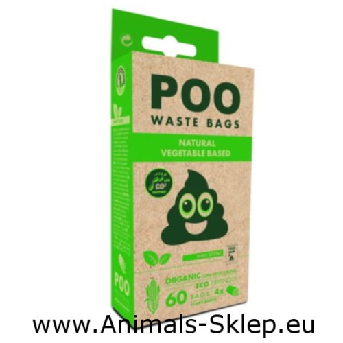M-Pets Poo Woreczki na odchody 4x 15szt Mięta