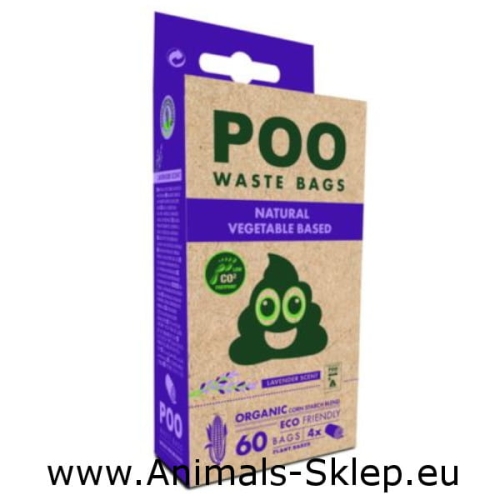 M-Pets Poo Woreczki na odchody 4x 15szt Lawenda