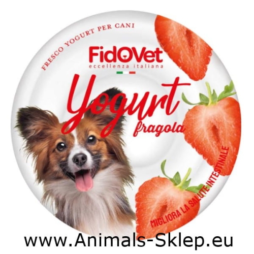 FidOVet przysmak dla psa Jogurt Truskawka 25g