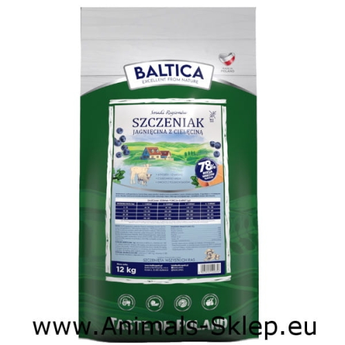 Baltica Smaki regionów szczeniak jagnięcina z cielęciną 12kg