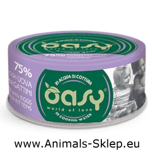 Oasy More Love Kitten Kurczak Jajka puszka dla kota 70g