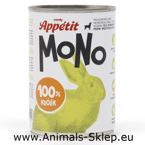Comfy Appetit monobiałkowa puszka dla psa królik 400g