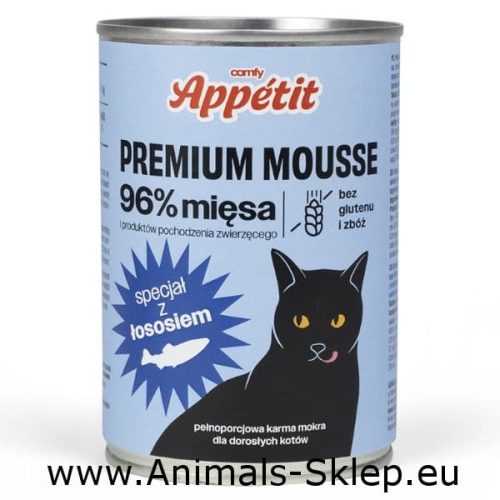 Comfy Appetit Premium puszka dla kota z łososiem 400g