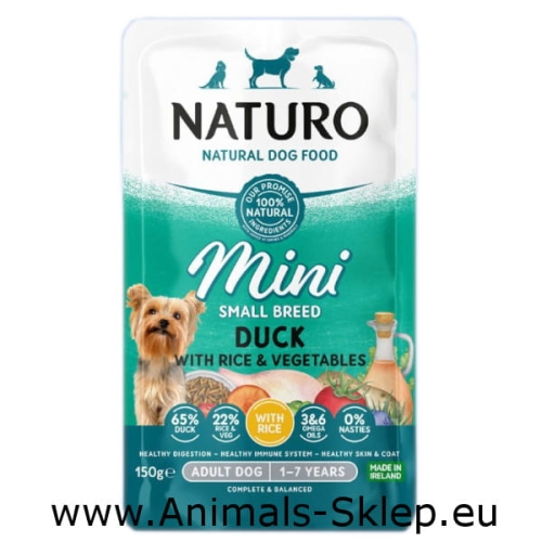 Naturo Mini Kaczka ryż warzywa 150g