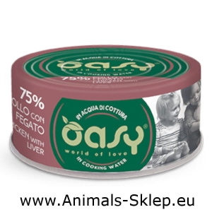 Oasy More Love kurczak wątróbka puszka dla kota 70g