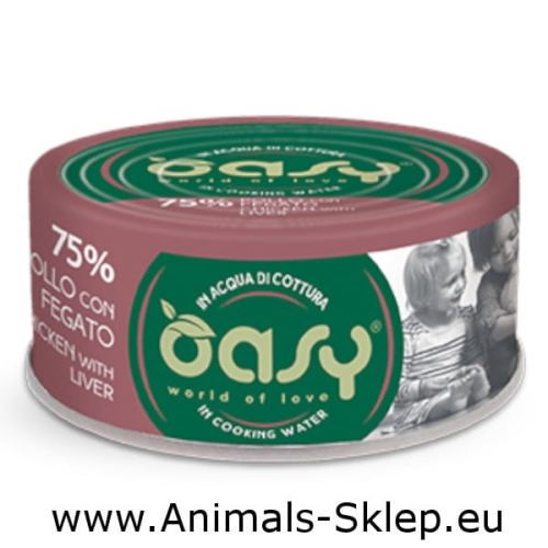 Oasy More Love kurczak wątróbka puszka dla kota 70g