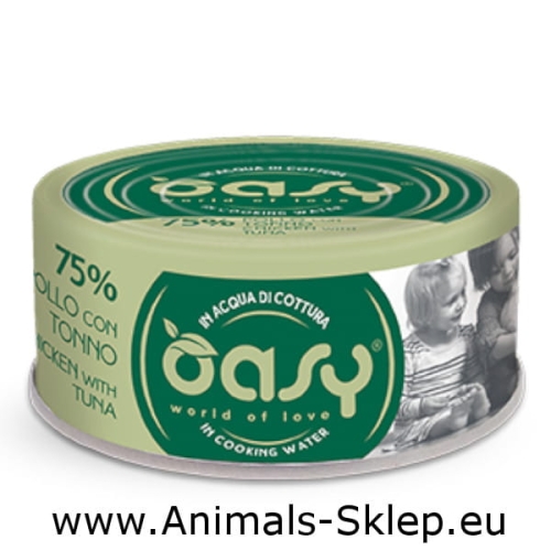 Oasy More Love kurczak tuńczyk puszka dla kota 70g
