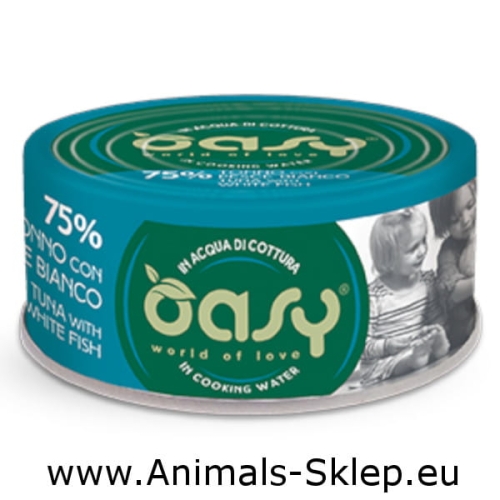 Oasy More Love tuńczyk białoryb puszka dla kota 70g