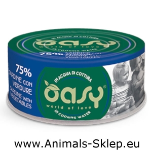 Oasy More Love sardynka warzywa puszka dla kota 70g