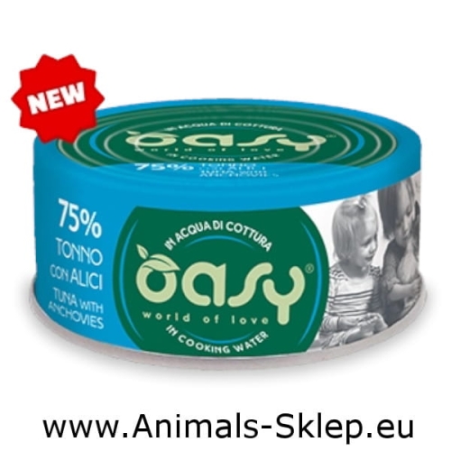 Oasy More Love tuńczyk anchovies puszka dla kota 70g