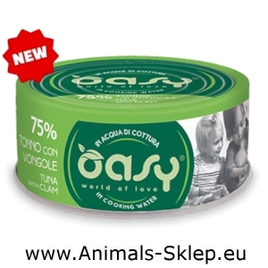 Oasy More Love tuńczyk małże puszka dla kota 70g