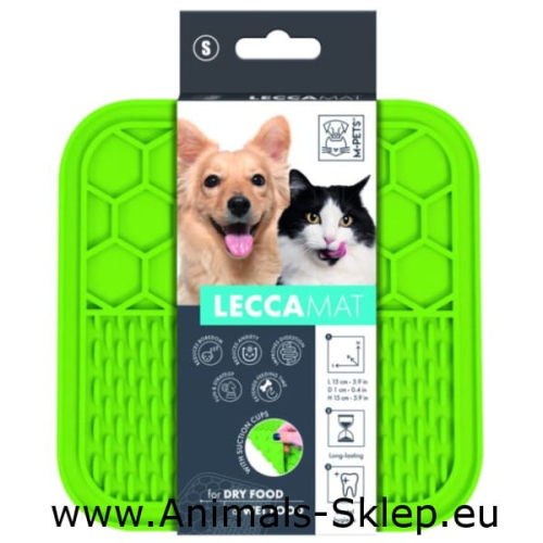 M-Pets Leeca Mat mata sensoryczna do lizania zielona S 15cm