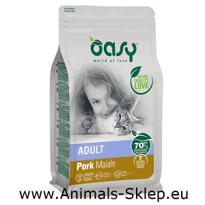 Oasy Lifestage Adult Pork Wieprzowina dla kota 1,5kg