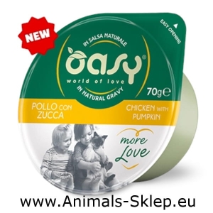 Oasy More Love Cup kurczak dynia 70g