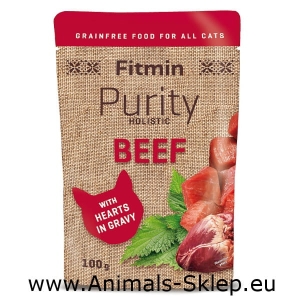 Fitmin Purity adult cat wołowina z sercami 100g