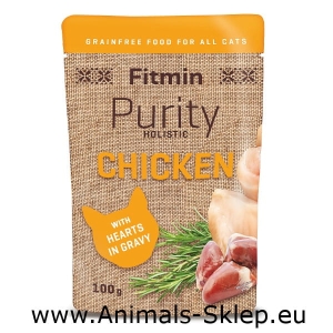 Fitmin Purity adult cat kurczak z sercami 100g