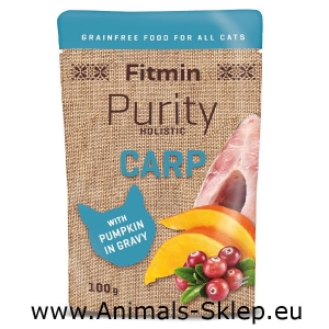 Fitmin Purity adult cat karp z dynią 100g