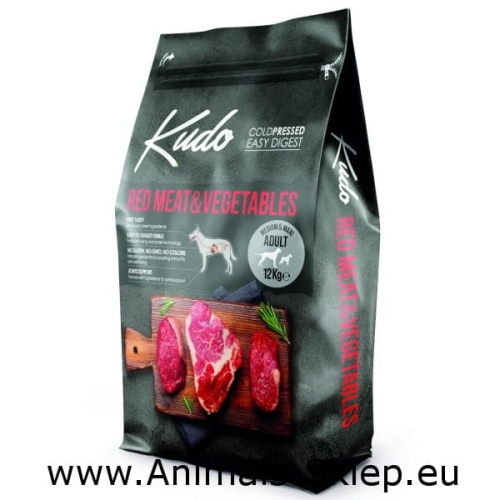 Kudo Czerwone Mięso i warzywa Medium Maxi Adult 12kg