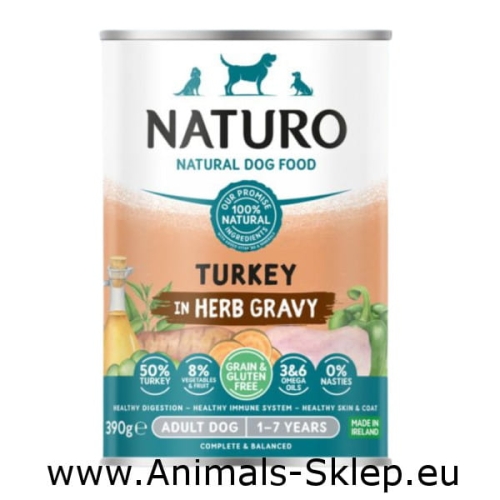 Naturo Grain Free indyk w sosie 390g