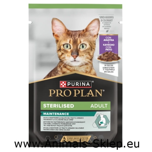 Purina Pro Plan Sterilised z kaczką w sosie saszetka 85g
