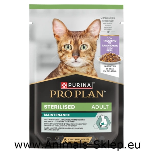 Purina Pro Plan Sterilised z indykiem w galarecie saszetka 85g