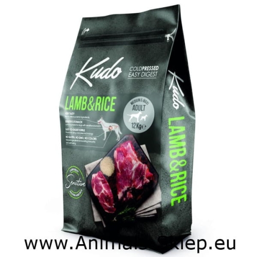 Kudo Jagnięcina Ryż Medium Maxi Adult 12kg