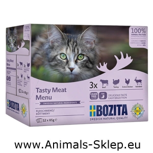 Bozita Multibox saszetka mix Mięsne kawałki w sosie 12x 85g