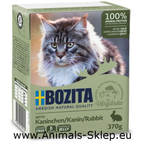Bozita dla kota kawałeczki w galarecie królik 370g