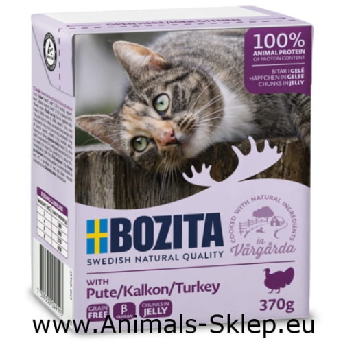 Bozita dla kota kawałeczki w galarecie indyk 370g