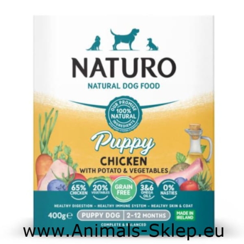 Naturo tacka Puppy kurczak z ziemniakami 400g