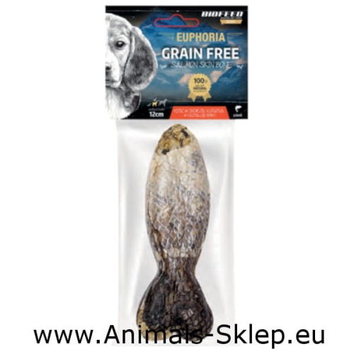 BioFeed Euphoria Salmon Skin Bone kość ze skórą łososia rybka 12cm