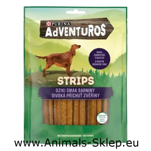 Purina Adventuros Strips o smaku sarniny 90g
